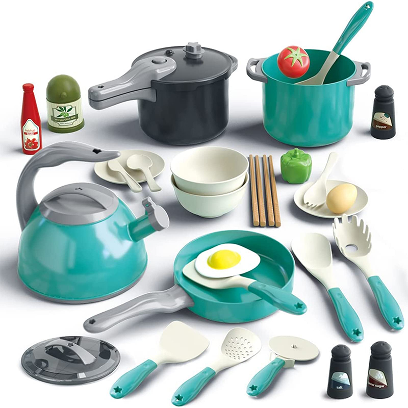 Baby Food Cooking Set - Kids Kitchen Toy Accessories Toddler Pretend