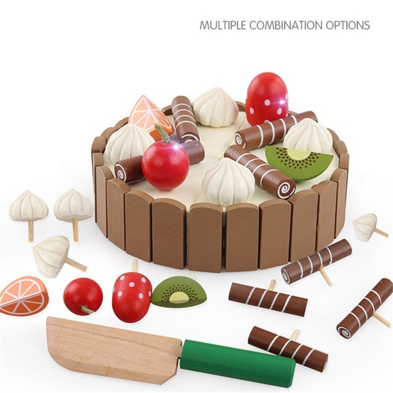 Baby Food Cooking Set - Wooden Children Kitchen Toys Pretend Toys
