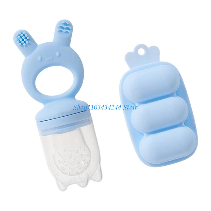 Baby Food Freezer Tray - Silicone Baby Teether Feeder with Freezer