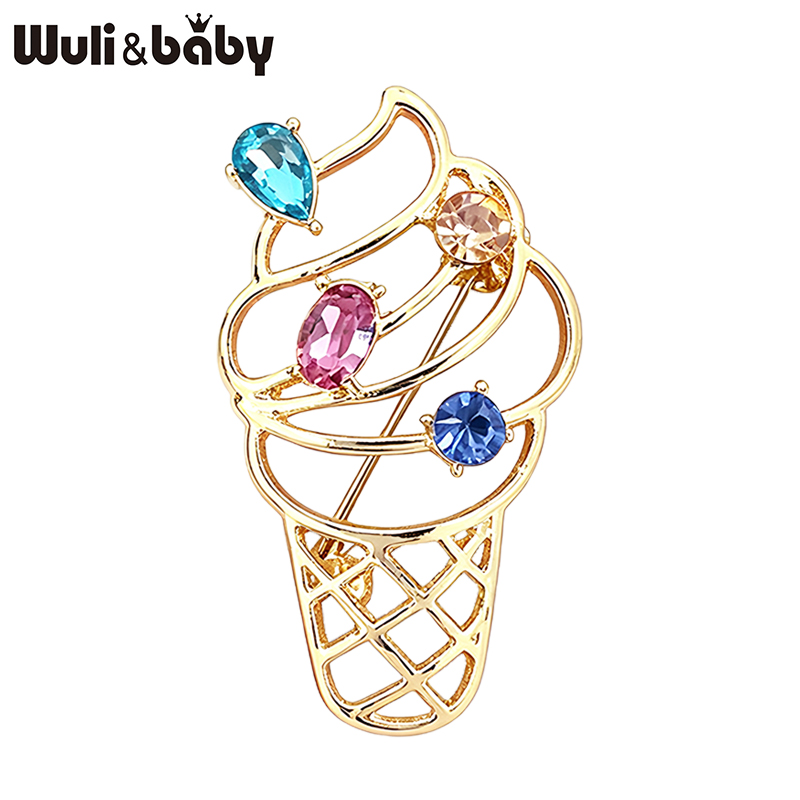 Baby Food Ingredients - Wuli&baby Cute Ice Cream Cone Brooches
