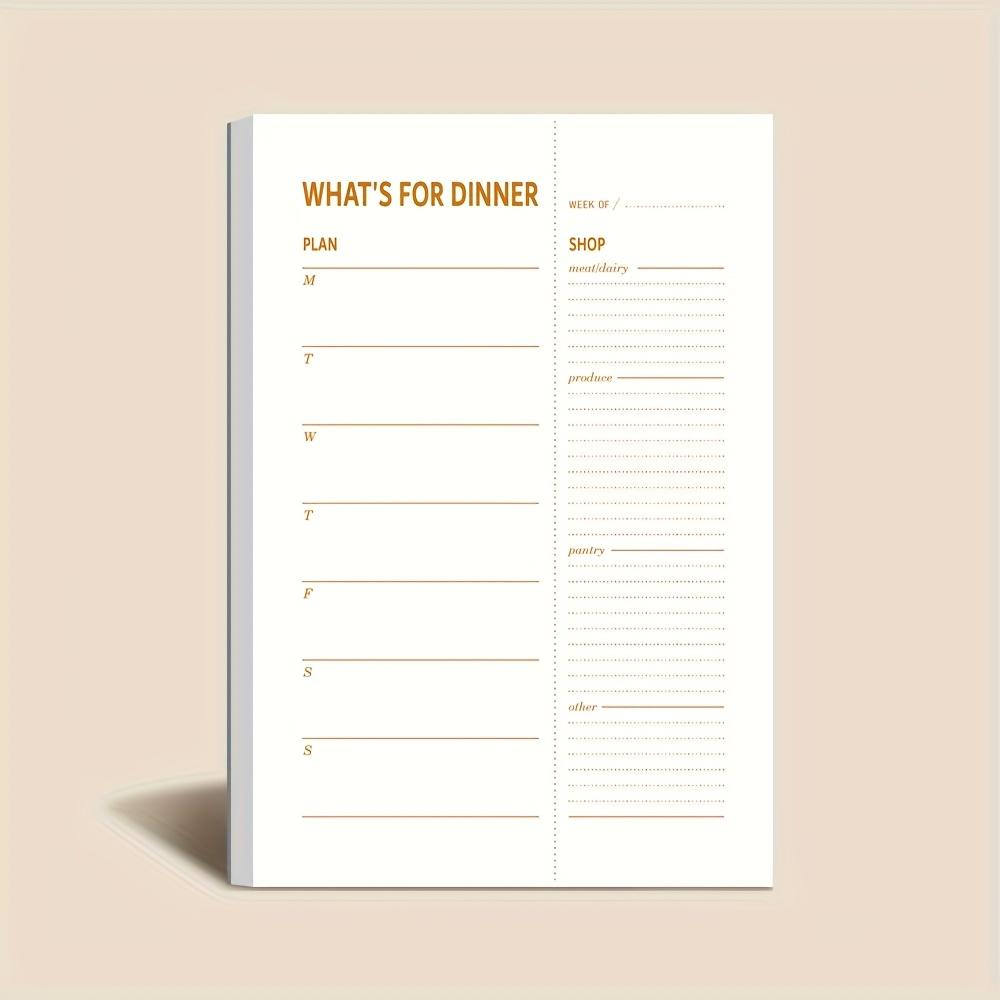 Baby Food List - 1pc Daily Diet Plan Notebook, 50