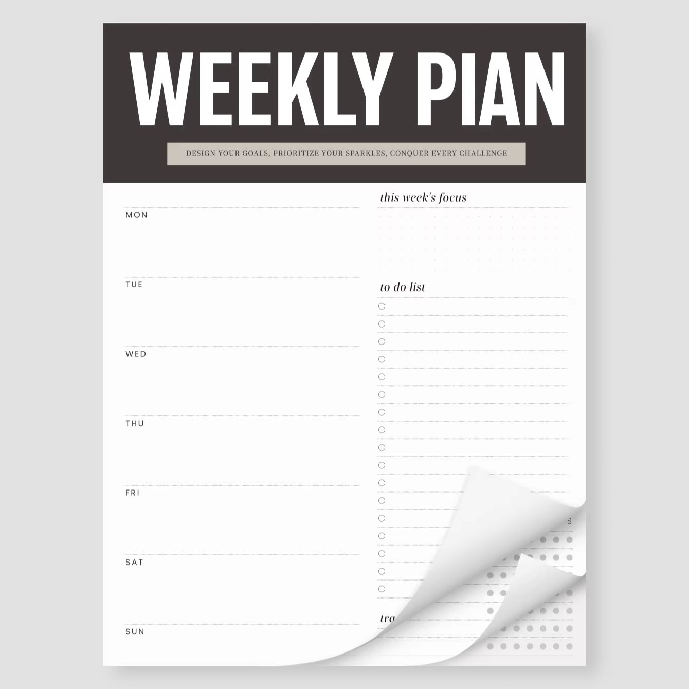 Weekly Planner Notepad, Undate - огляд і ціна Baby Food List