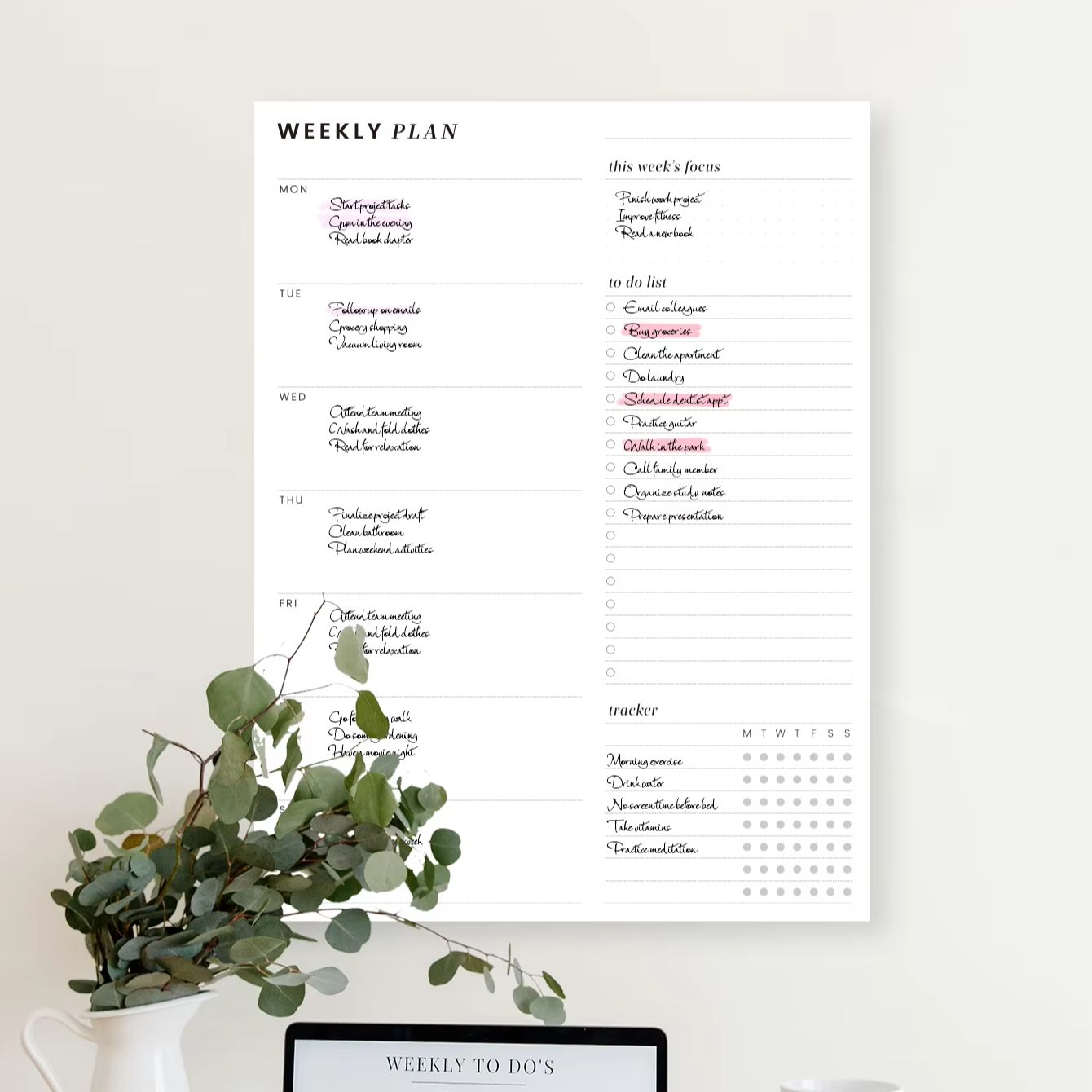 Weekly Planner Notepad, Undate - огляд і ціна Baby Food List