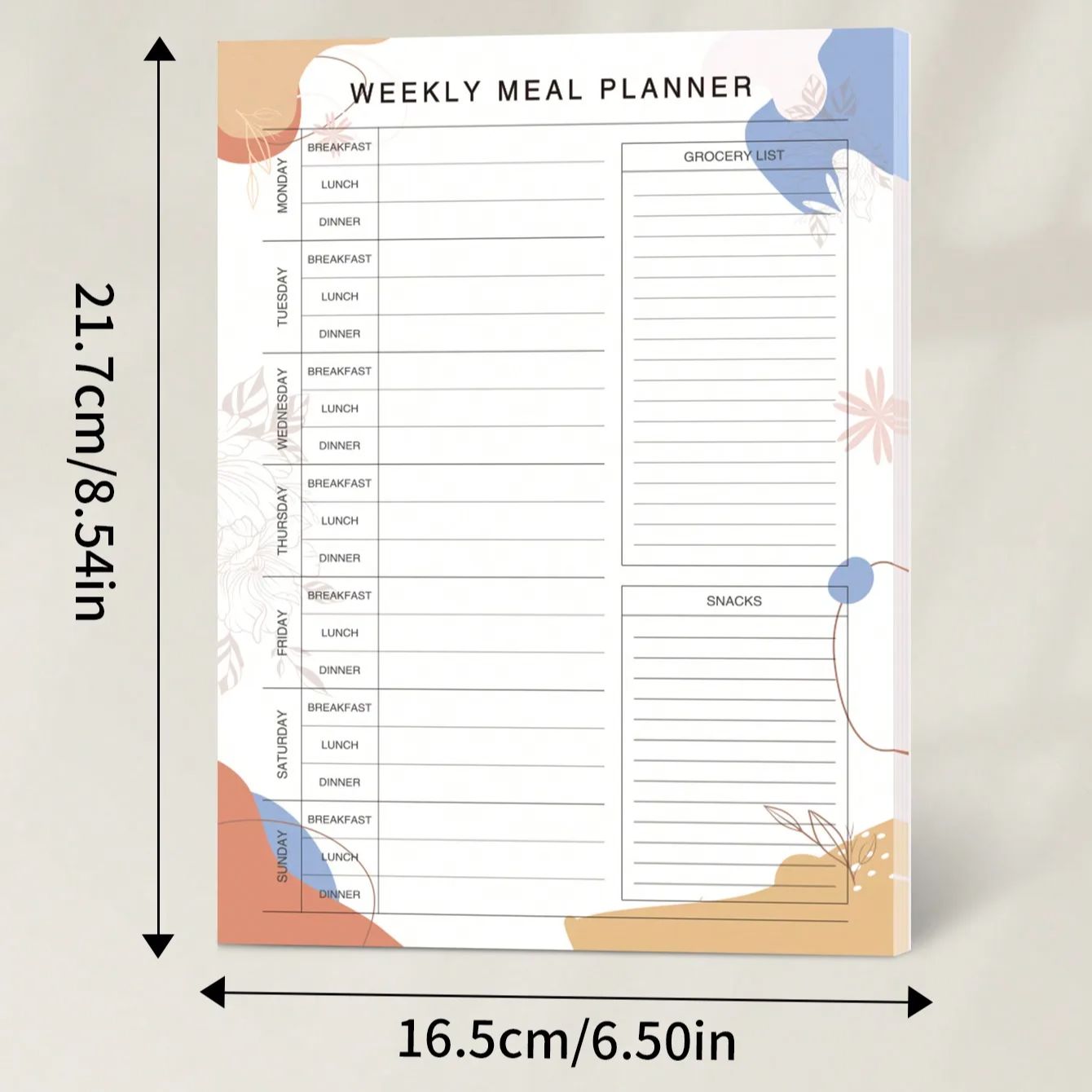 Weekly Meal Planner Pad for Fr - огляд і ціна Baby Food List