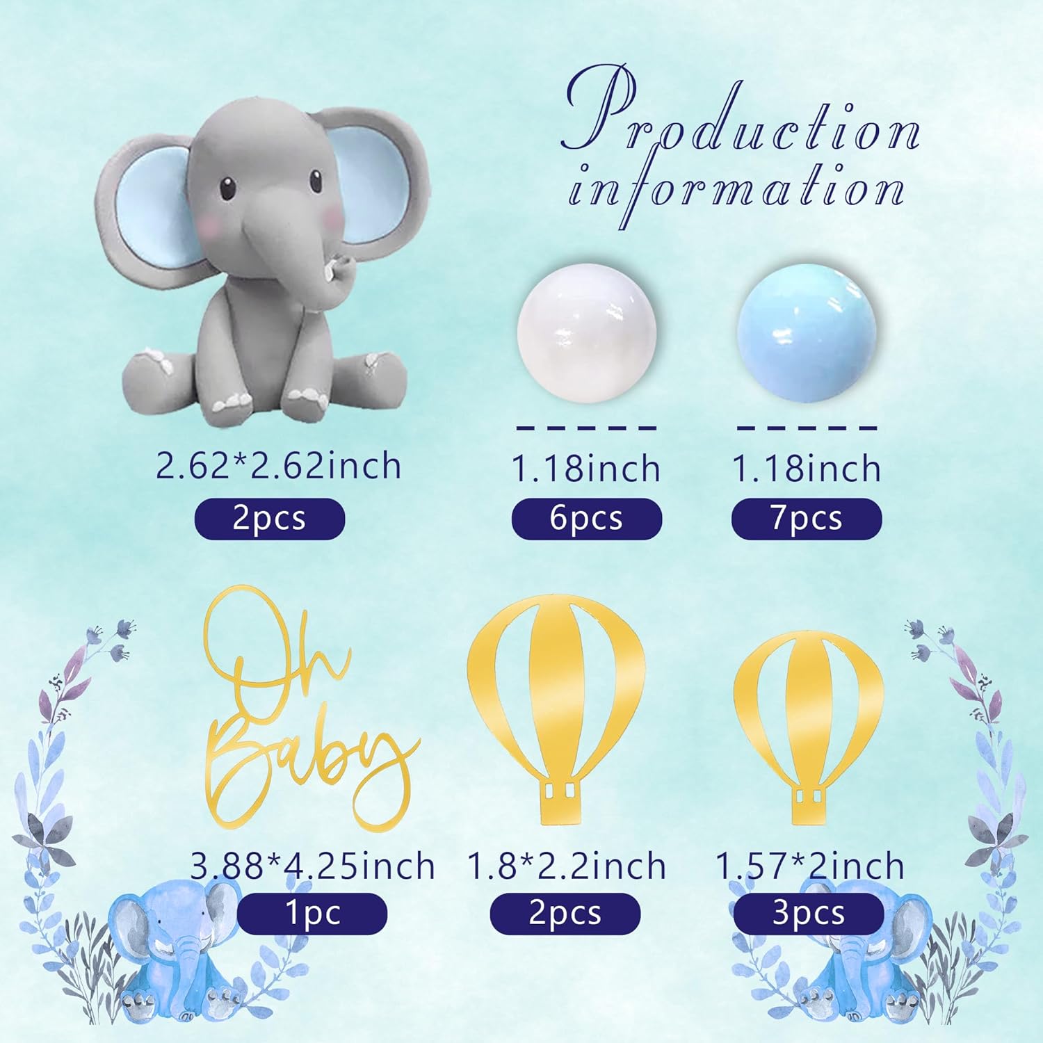 Elephant Cake Decoration Baby  - огляд і ціна Baby Food Ingredients