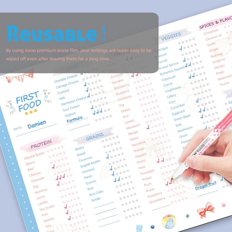 Baby First Foods Tracker with  - огляд і ціна Baby Food List