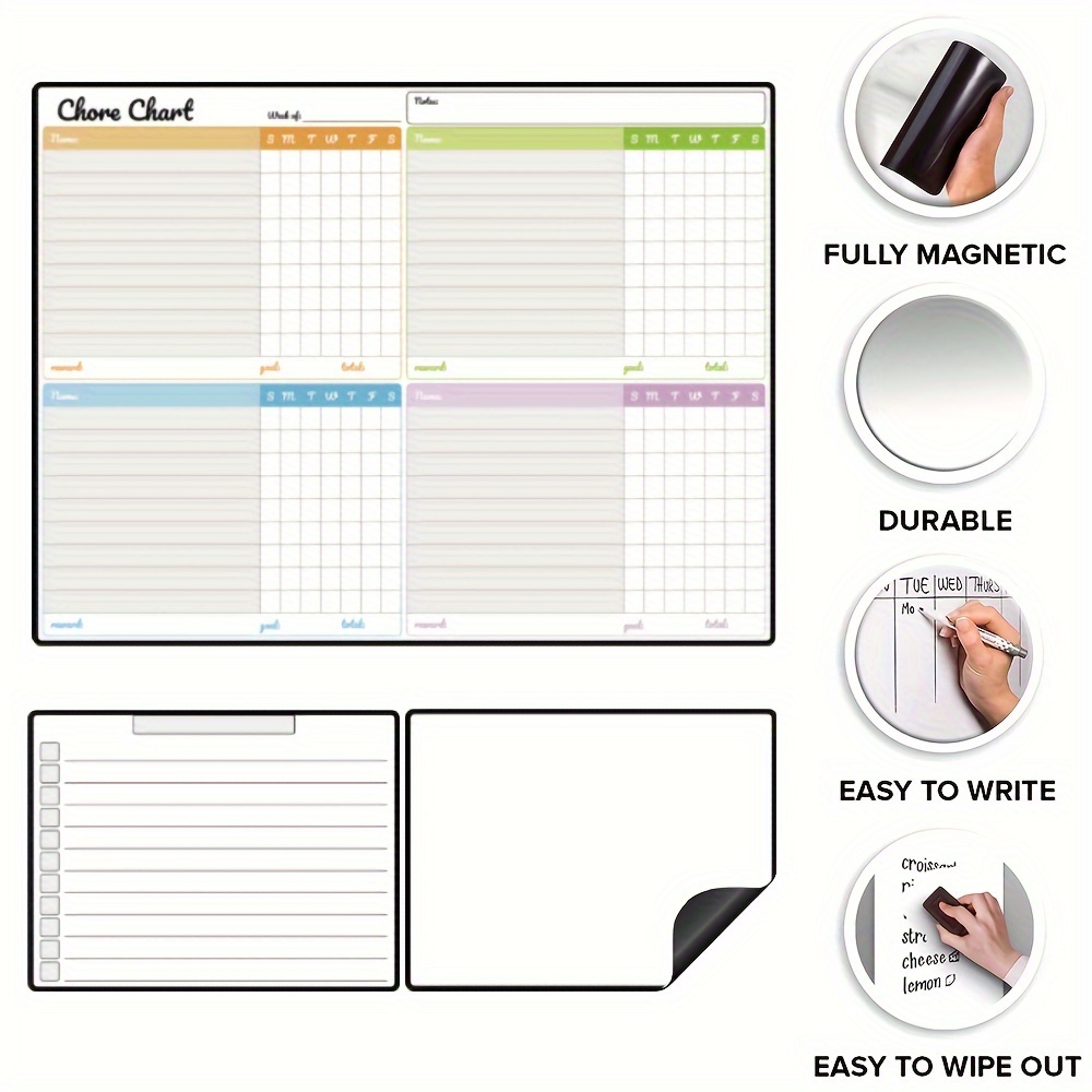 Magnetic Dry-Erase Chore Chart - огляд і ціна Baby Food List