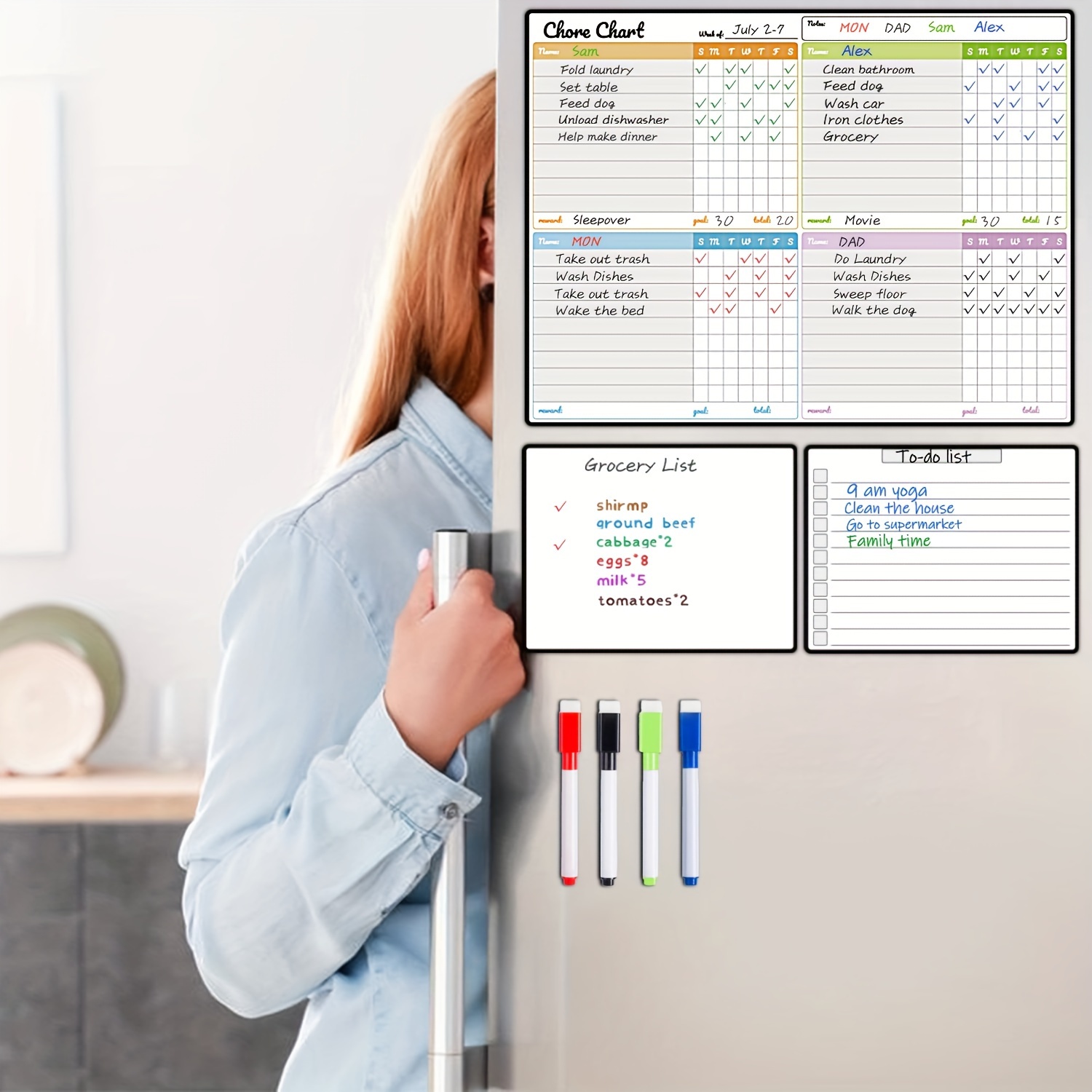Magnetic Dry-Erase Chore Chart - огляд і ціна Baby Food List