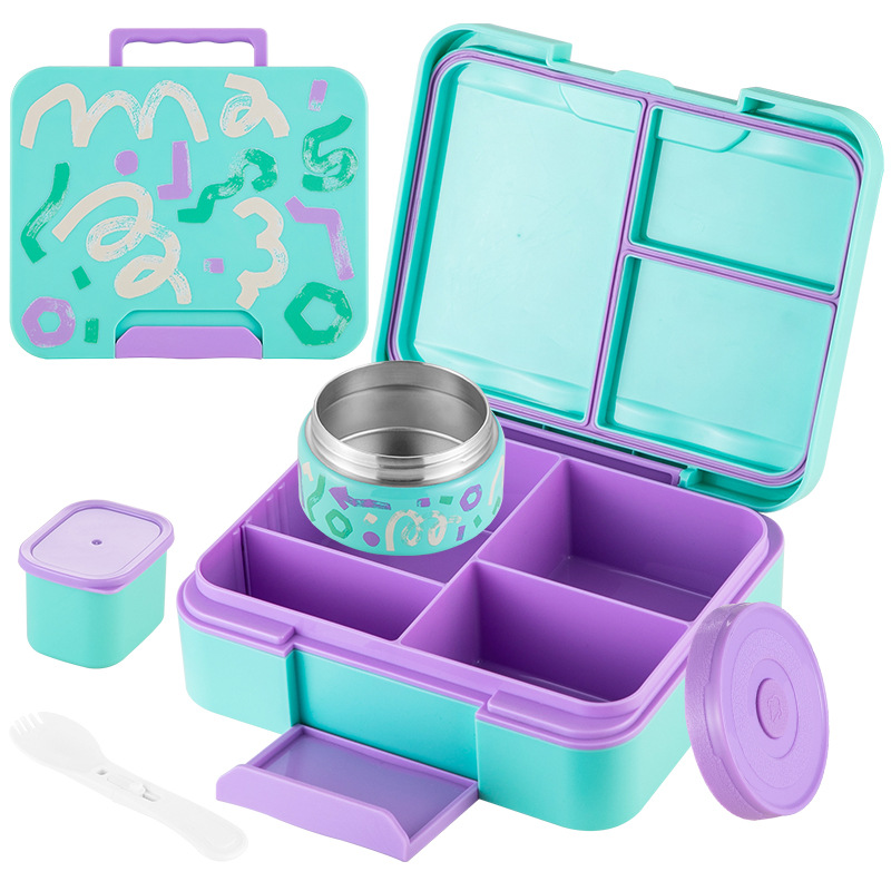 Kids Bento Lunch Box With Ther - огляд і ціна Baby Food Jar Insulated