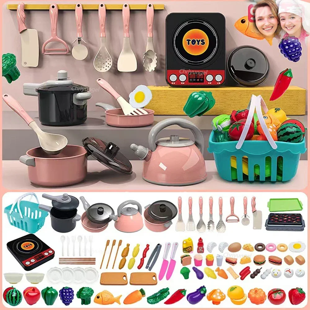 Kids Kitchen Toys Set 92/69/59 - огляд і ціна Baby Food Cooking Set
