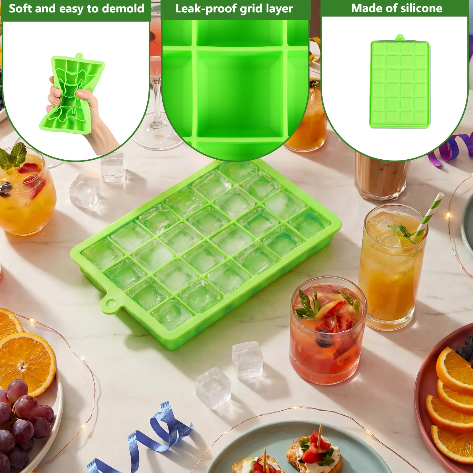 Silicone Ice Cube Tray Easy Re - огляд і ціна Baby Food Freezer Tray