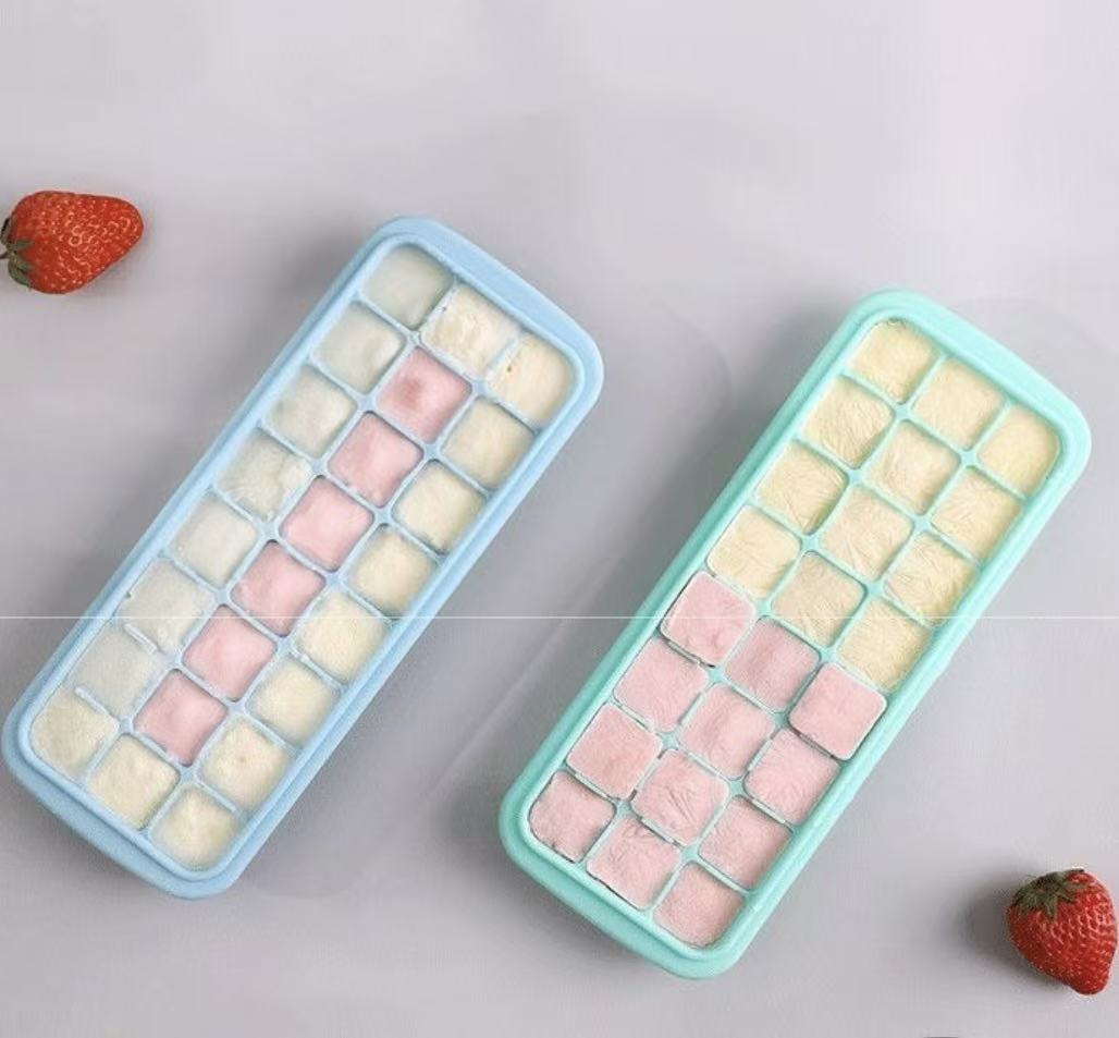 Silicone Ice Cubes Tray with L - огляд і ціна Baby Food Freezer Tray