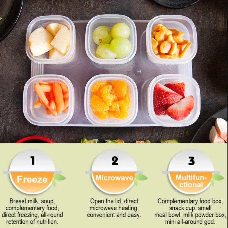 4/6pcs Baby Food Freezer Stora - огляд і ціна Baby Food Freezer Tray