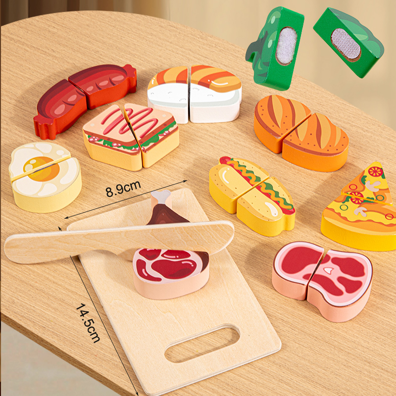 Wooden Kitchen Pretend Toy Sim - огляд і ціна Baby Food Cooking Set