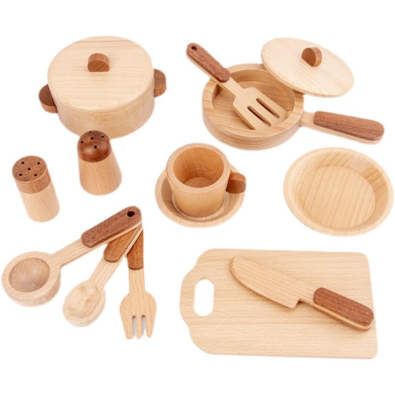 Maoduo Toys Beech Wooden Kids  - огляд і ціна Baby Food Cooking Set