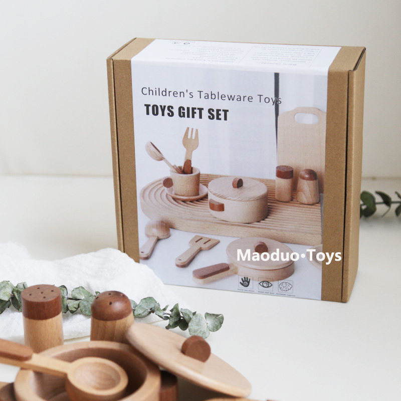 Maoduo Toys Beech Wooden Kids  - огляд і ціна Baby Food Cooking Set