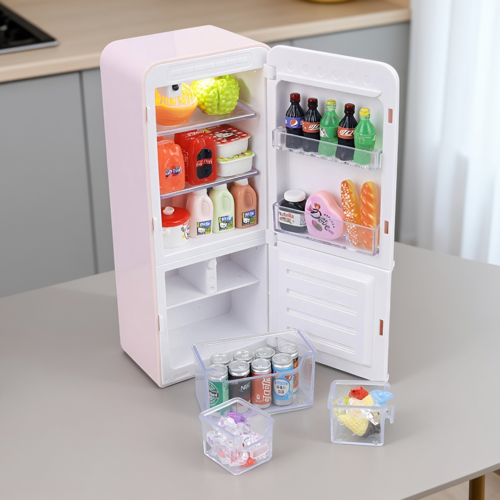 33pcs Kids Mini Fridge Playset - огляд і ціна Baby Food Cooking Set