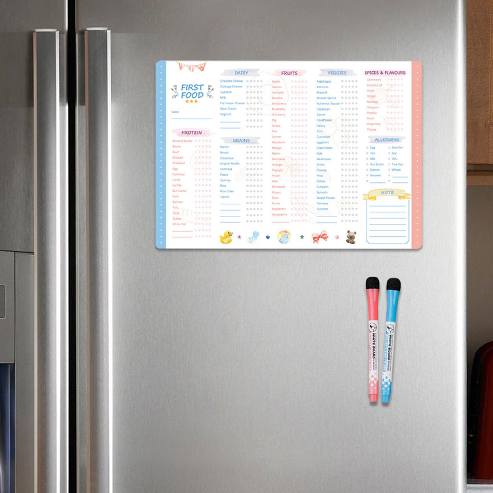 First Foods Chart Magnetic Bab - огляд і ціна Baby Food List