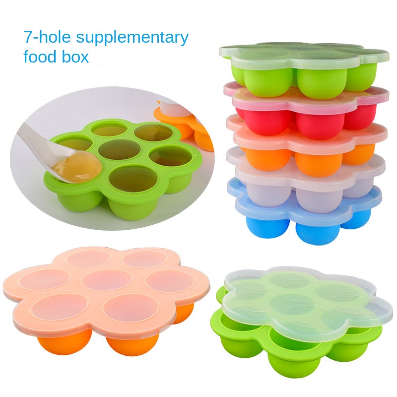 7 Holes Reusable Silicone Baby - огляд і ціна Baby Food Freezer Tray