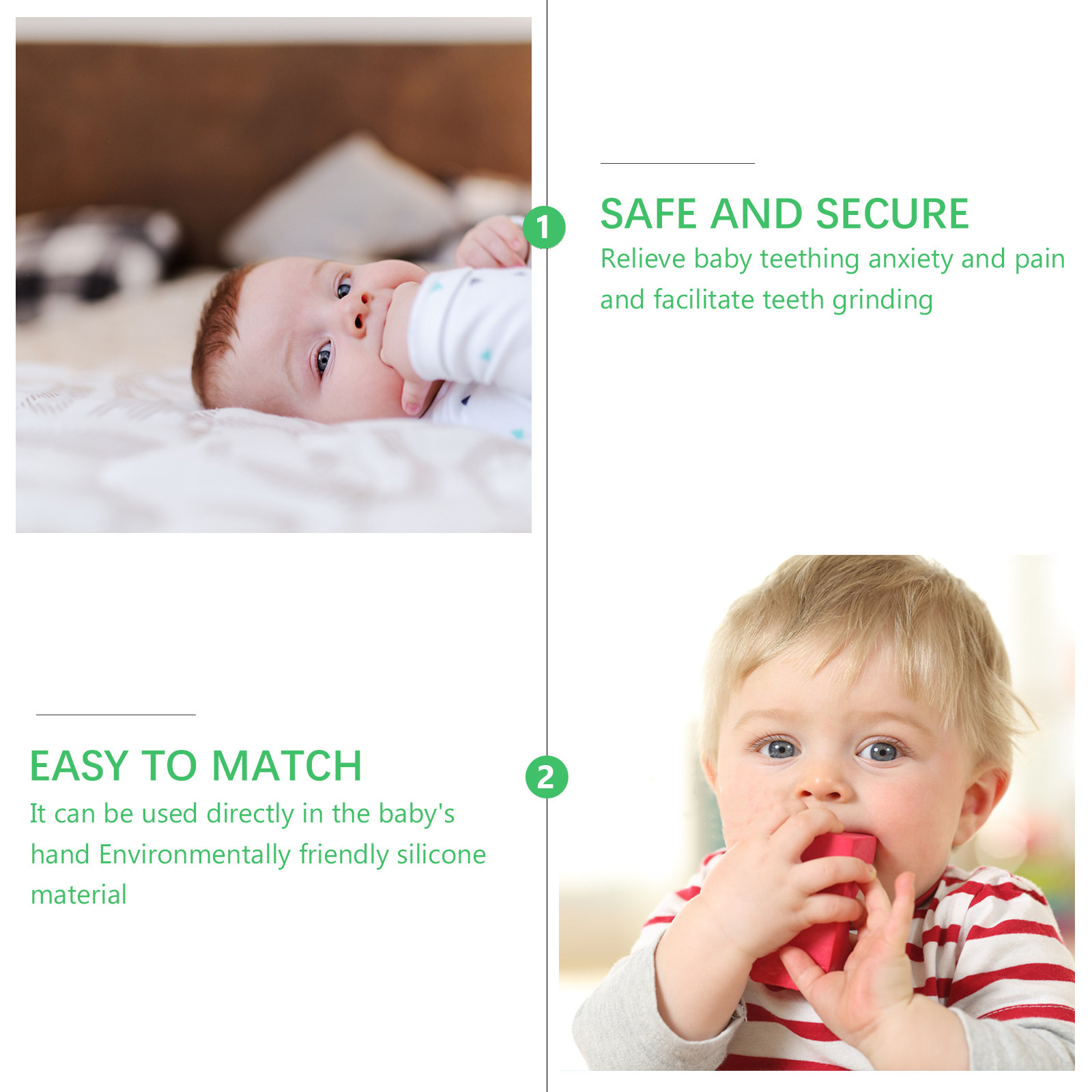 3Pcs Food Grade Silicone Baby  - огляд і ціна Baby Food Grade