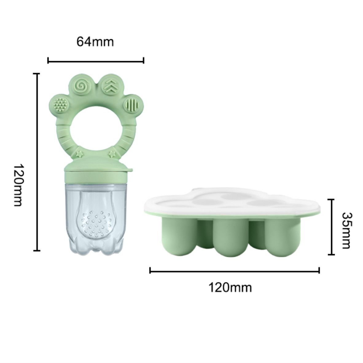 Baby Fruit Food Feeder & Freez - огляд і ціна Baby Food Freezer Tray